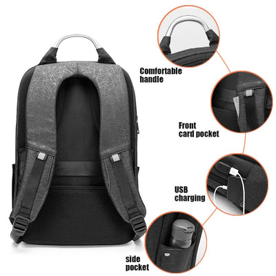 ARCTIC HUNTER τσάντα πλάτης B00218L με θήκη laptop 15.6", USB, 30L, γκρι - Timo Leon™ Shop