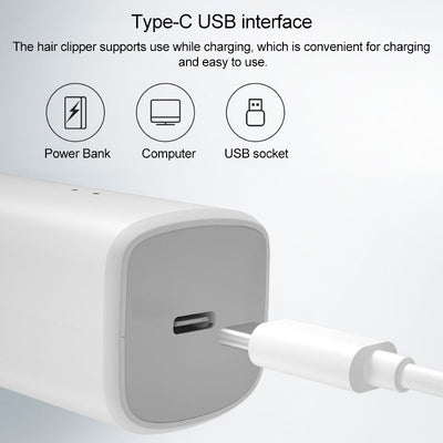 ENCHEN κουρευτική μηχανή Boost, 7 μήκη κοπής, USB, 1500 mAh, λευκή