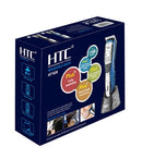 HTC ασύρματη κουρευτική μηχανή AT-029, 4 μήκη κοπής, αδιάβροχη, μπλε