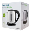 BRUNO Ηλεκτρικός βραστήρας BRN-0029, 2200W, 1.7lt, βάση 360°