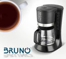 BRUNO καφετιέρα φίλτρου BRN-0086, 680W, έως 12 φλυτζάνια, 1.2L, μαύρη