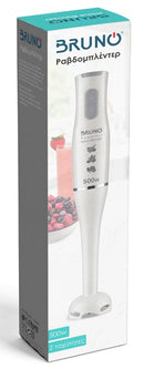 BRUNO ραβδομπλέντερ BRN-0091, 2 ταχύτητες, 500W, λευκό