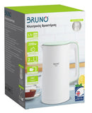 BRUNO βραστήρας BRN-0140 με διπλό τοίχωμα, 1.7L, Strix, 2200W, λευκός