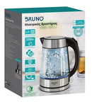 BRUNO βραστήρας νερού BRN-0143, 1.7L, 2200W, γυάλινος-Inox