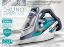 BRUNO σίδερο ατμού Supreme Slide BRN-0146 με κεραμική πλάκα, 3000W
