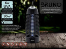 BRUNO ηλεκτρική εντομοπαγίδα BRN-0185 με UV λυχνία, 6W, μαύρη