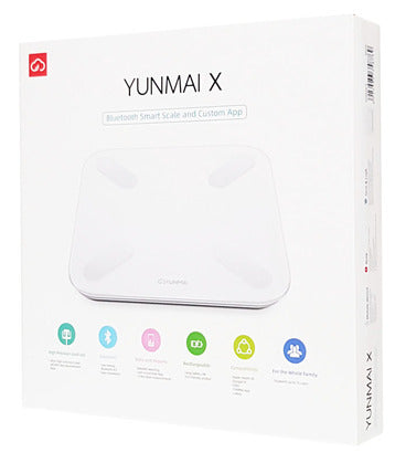 YUNMAI smart ζυγαριά X M1825, 3-180kg, 1000mAh, λευκή