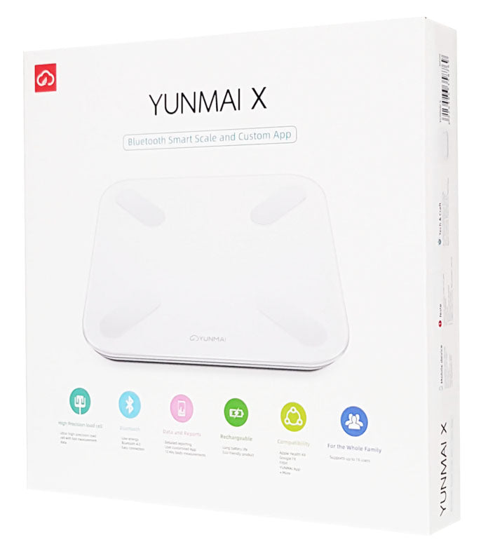 YUNMAI smart ζυγαριά X M1825, 3-180kg, 1000mAh, λευκή