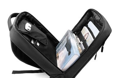ARCTIC HUNTER τσάντα πλάτης 1701-BK με θήκη laptop 15.6", USB, μαύρη - Timo Leon™ Shop