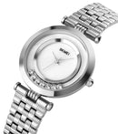 SKMEI γυναικείο ρολόι 1784SI με μεταλλικό μπρασελέ, 31mm, 3 ATM, ασημί - Timo Leon™ Shop