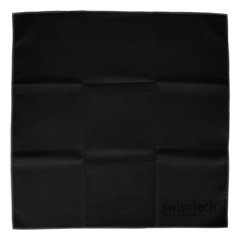 SWISOTECH πανάκι καθαρισμού/γυαλίσματος κοσμήματος, 22x22cm, μαύρο - Timo Leon™ Shop