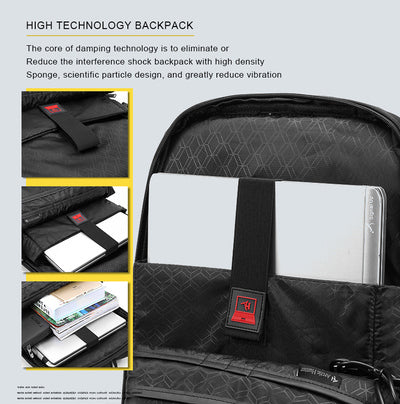 ARCTIC HUNTER τσάντα πλάτης B00111C με θήκη laptop 15.6", 23L, μαύρη - Timo Leon™ Shop
