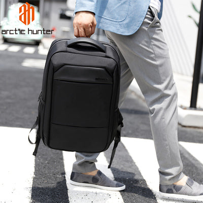 ARCTIC HUNTER τσάντα πλάτης B00111C με θήκη laptop 15.6", 23L, μαύρη - Timo Leon™ Shop