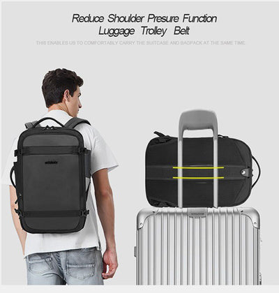 ARCTIC HUNTER τσάντα πλάτης B00188 με θήκη laptop 15.6", 22.5L, γκρι