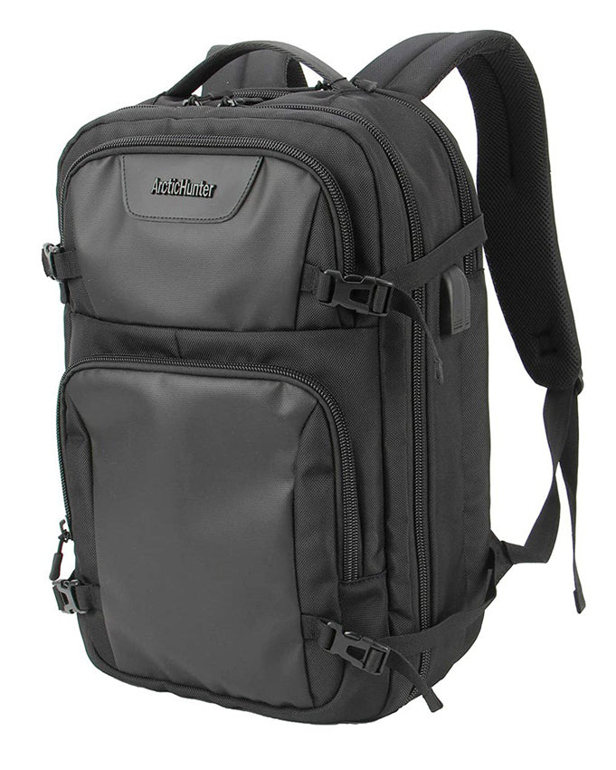 ARCTIC HUNTER τσάντα πλάτης B00191 με θήκη laptop 15.6", μαύρη - Timo Leon™ Shop