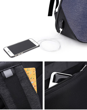ARCTIC HUNTER τσάντα πλάτης B00193 με θήκη laptop 15.6", USB, 24L, γκρι - Timo Leon™ Shop