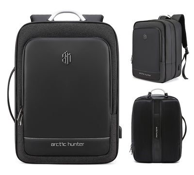 ARCTIC HUNTER τσάντα πλάτης B00227L με θήκη laptop 17", 41L, USB, μαύρη