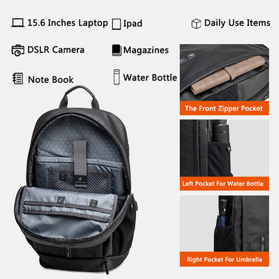ARCTIC HUNTER τσάντα πλάτης B00386-GY με θήκη laptop 15.6, γκρι - Timo Leon™ Shop