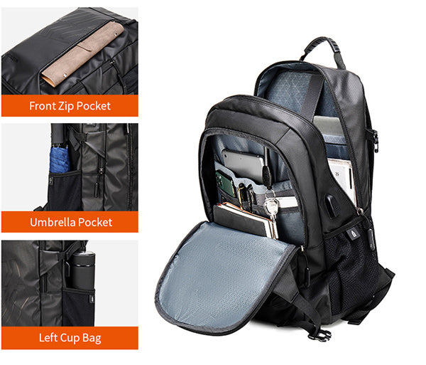 ARCTIC HUNTER τσάντα πλάτης B00387 με θήκη laptop 15.6", 26L, USB, μπλε - Timo Leon™ Shop