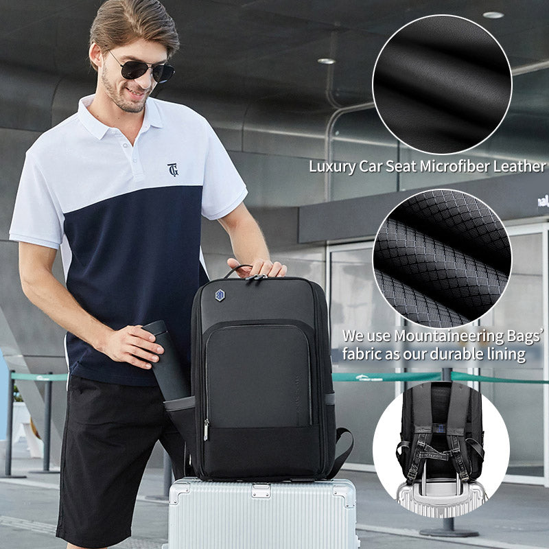 ARCTIC HUNTER τσάντα πλάτης B00403-BK με θήκη laptop 15.6", USB, μαύρο - Timo Leon™ Shop