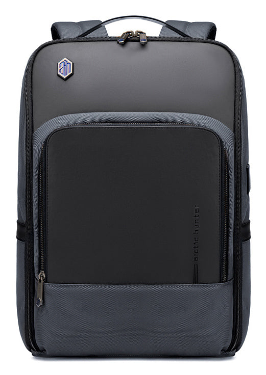 ARCTIC HUNTER τσάντα πλάτης B00403-GY με θήκη laptop, USB, γκρι