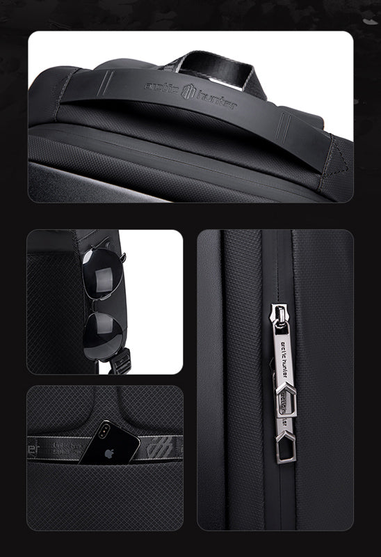 ARCTIC HUNTER τσάντα πλάτης B00487 θήκη laptop 15.6", λουκέτο TSA, γκρι - Timo Leon™ Shop