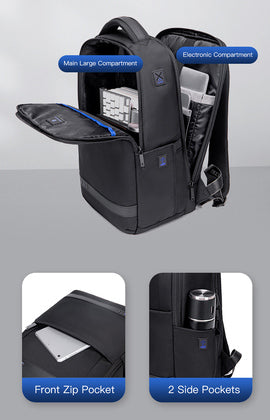 ARCTIC HUNTER τσάντα πλάτης B00498 με θήκη laptop 15.6", 22L, μαύρη - Timo Leon™ Shop