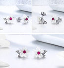 BAMOER σκουλαρίκια καρφωτά BSE055, ασήμι 925, mother of pearls, ασημί - Timo Leon™ Shop