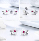 BAMOER σκουλαρίκια καρφωτά BSE055, ασήμι 925, mother of pearls, ασημί - Timo Leon™ Shop