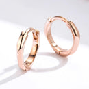 BAMOER σκουλαρίκια κρίκοι BSE119, ασήμι 925, ροζ χρυσό - Timo Leon™ Shop