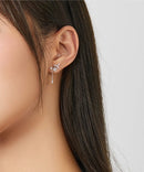 BAMOER σκουλαρίκια καρφωτά BSE350 με κυβική ζιρκόνια, ασήμι 925, ασημί - Timo Leon™ Shop