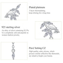 BAMOER σκουλαρίκια καρφωτά BSE350 με κυβική ζιρκόνια, ασήμι 925, ασημί - Timo Leon™ Shop