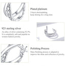 BAMOER σκουλαρίκια διπλοί κρίκοι BSE440, ασήμι 925, ασημί - Timo Leon™ Shop