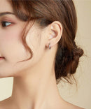 BAMOER σκουλαρίκια κρίκοι BSE459, κυβική ζιρκόνια, ασήμι 925, ασημί - Timo Leon™ Shop