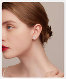 BAMOER σκουλαρίκια καρφωτά BSE804, με κυβική ζιρκόνια, ασήμι 925, ασημί - Timo Leon™ Shop