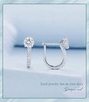 BAMOER σκουλαρίκια κρίκος BSE856 με κυβική ζιρκόνια, ασήμι 925, ασημί - Timo Leon™ Shop