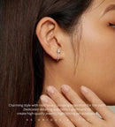 BAMOER σκουλαρίκια κρίκος BSE856 με κυβική ζιρκόνια, ασήμι 925, ασημί - Timo Leon™ Shop