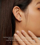 BAMOER σκουλαρίκια κρίκος BSE856 με κυβική ζιρκόνια, ασήμι 925, ασημί - Timo Leon™ Shop