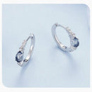 BAMOER σκουλαρίκια κρίκος BSE859 με κυβική ζιρκόνια, ασήμι 925, ασημί - Timo Leon™ Shop