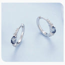 BAMOER σκουλαρίκια κρίκος BSE859 με κυβική ζιρκόνια, ασήμι 925, ασημί - Timo Leon™ Shop