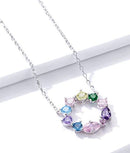 BAMOER κολιέ BSN178 με κυβική ζιρκόνια, ασήμι 925, ασημί - Timo Leon™ Shop