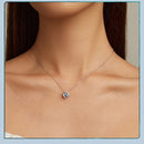 BAMOER κολιέ BSN257 με κυβική ζιρκόνια, ασήμι 925, ασημί