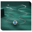 BAMOER κολιέ BSN257 με κυβική ζιρκόνια, ασήμι 925, ασημί