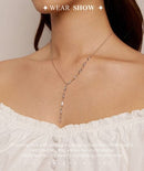 BAMOER κολιέ BSN330 με κυβική ζιρκόνια, ασήμι 925, ασημί - Timo Leon™ Shop