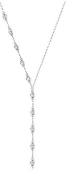 BAMOER κολιέ BSN330 με κυβική ζιρκόνια, ασήμι 925, ασημί - Timo Leon™ Shop