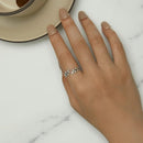 BAMOER δαχτυλίδι BSR241-A, κυβική ζιρκόνια, ανοιγόμενο, ασήμι 925, ασημί - Timo Leon™ Shop