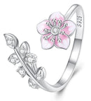 BAMOER δαχτυλίδι BSR438 με κυβική ζιρκόνια, ανοιγόμενο, ασήμι 925, ασημί - Timo Leon™ Shop