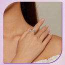 BAMOER δαχτυλίδι BSR451-E, κυβική ζιρκόνια, ανοιγόμενο, ασήμι 925, ασημί - Timo Leon™ Shop