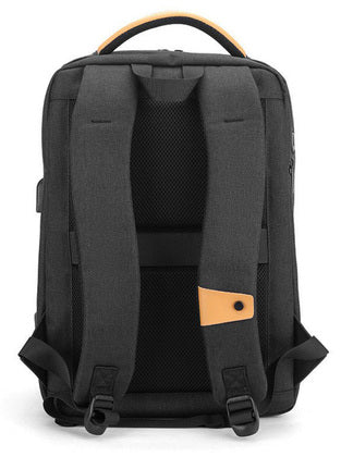 GOLDEN WOLF τσάντα πλάτης GB00378-BK με θήκη laptop 15.6", μαύρη - Timo Leon™ Shop