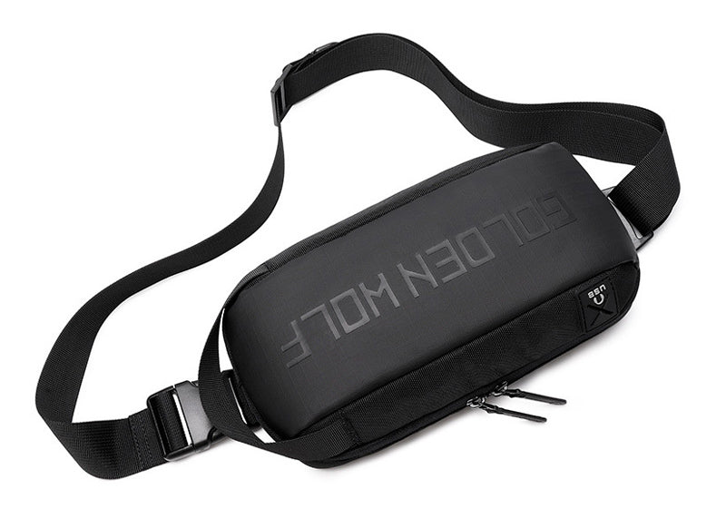 GOLDEN WOLF τσάντα μέσης GXB00131, αδιάβροχη, μαύρη - Timo Leon™ Shop
